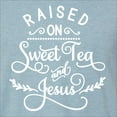 thumbnail image 5 of Wild Bobby Raised on Sweet Tea and Jesus Inspirational/Christian Men Premium Tri Blend Tee, Denim, Medium, 5 of 5