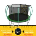 thumbnail image 6 of Mersco 12FT Trampoline for Kids with Mulifunctional Target Cloth, Outdoor Recreational Trampolines with Enclosure Net and Ladder,Birthday Gift for Kids,Green, 6 of 12