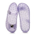thumbnail image 5 of Quealent Girls Sweet Dot Bow Princess Sandals Shoes Mary Jane Jelly Shoes Kid's Flat for Toddler/Little Kid Purple for Size 24, 5 of 6