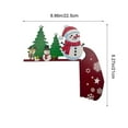thumbnail image 3 of Christmas Door Decorations for Front Door Indoor Outdoor, Santa Claus Wooden Door Hanger, Xmas Wall Decor Holiday Home Office Party Supplies, 3 of 6