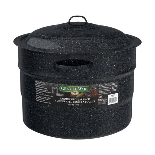 Granite Ware 21.5-Quart Canner with Jar Rack