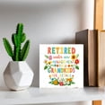 thumbnail image 5 of Retired Under New Management See Grandkids For Details wooden Box Block Sign Funny Happy Retirement Gift For Grandma Women From Grandkids On Mothers Day Birthday Christmas Accent5"x5", 5 of 6