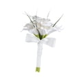 thumbnail image 4 of Ramo artificial de novia, adorno para decoración de bodas, accesorios para fotos, simulación para Blanco, 4 of 9