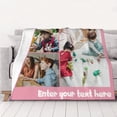thumbnail image 4 of Custom Blanket with Picture Personalized Blankets and Throws Customized Flannel Blankets for Kids Baby Adult Birthdays, 4 of 6