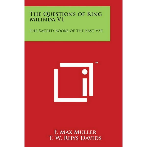 The Questions of King Milinda V1 (Paperback)