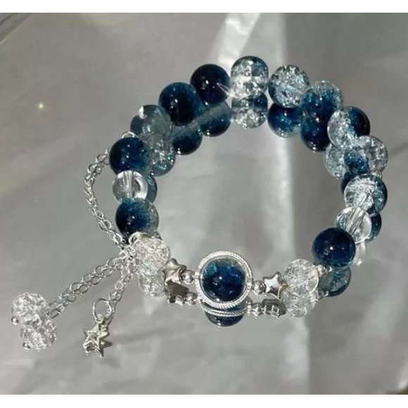 CIMAXIC Birthday Star Beaded Bracelet: Women Hand String Chinese Style Jewelry Elegant Birthday Gift For Mom Girlfriends Friends And Loved Ones,2.76"X2.76"X0.39"