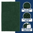 thumbnail image 2 of Alfombra de baño Muddy Mat, microfibra de felpilla, secado rápido, color verde oscuro, 2 of 6