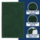 thumbnail image 2 of Alfombra de baño Muddy Mat, microfibra de felpilla, secado rápido, color verde oscuro, 2 of 6