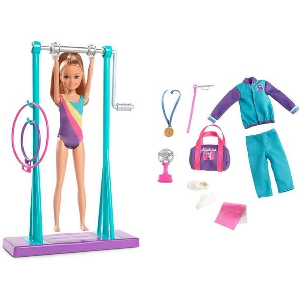 Barbie Team Stacie Doll Gymnastics Playset with Accessories - Walmart.com - Walmart.com