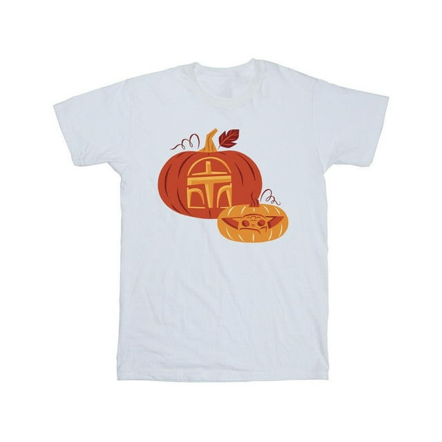Star Wars: The Mandalorian T-Shirt en Coton pour Hommes avec Citrouille