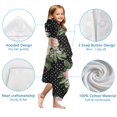 thumbnail image 7 of Pioneer Flower Floral Print Pattern Hooded Bath Towel，60"x35" for Ages 3 To 12 Kids, Quick Dry Lightweight Soft Microfiber Hood Beach Towel Cover Up for Kids, 7 of 7