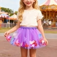 thumbnail image 2 of Byoo Toddler Girls Tulle Tutu Skirt Flowy Butterfly Decor Tulle Solid Cake Skirts for Kids Party Outdoor Daily Clothes for Kids, 2 of 5