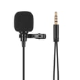 thumbnail image 4 of Cámara Micrófono Irfora Mini Clip-on Lapel Lavalier Micrófono de micrófono de condensador con conector de salida de auriculares de 3,5 mm para iPhone iPad Android Smartphone DSLR Cámara Computadora Irfora Micrófono, 4 of 5