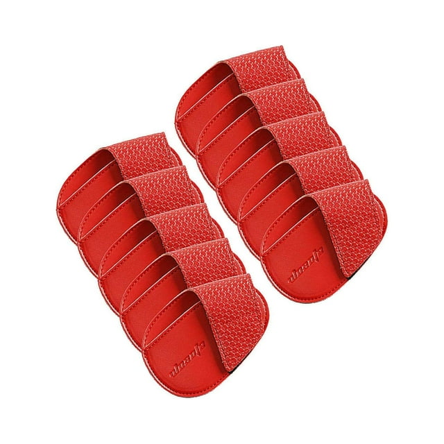 fastboy Golf Head Covers PU Portable Protector for Athlete Travel Golf Training Red Large