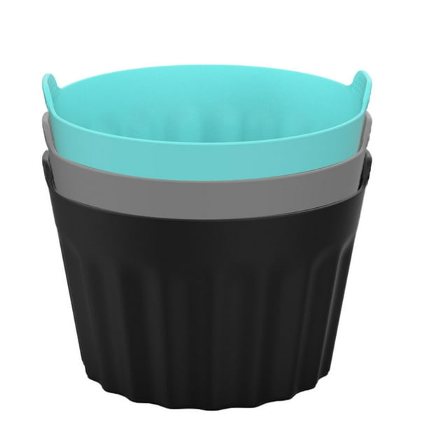 Wweixi Set Of Cake Molds Waterproof And Evenly Heated For Cakes Edge Handles To Prevent Hot Handss Cupcake 3 sets