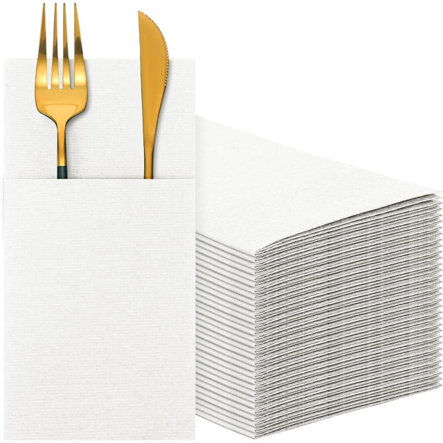 Cindeer 150 Servilletas Desechables con Textura de Lino 40x40 cm