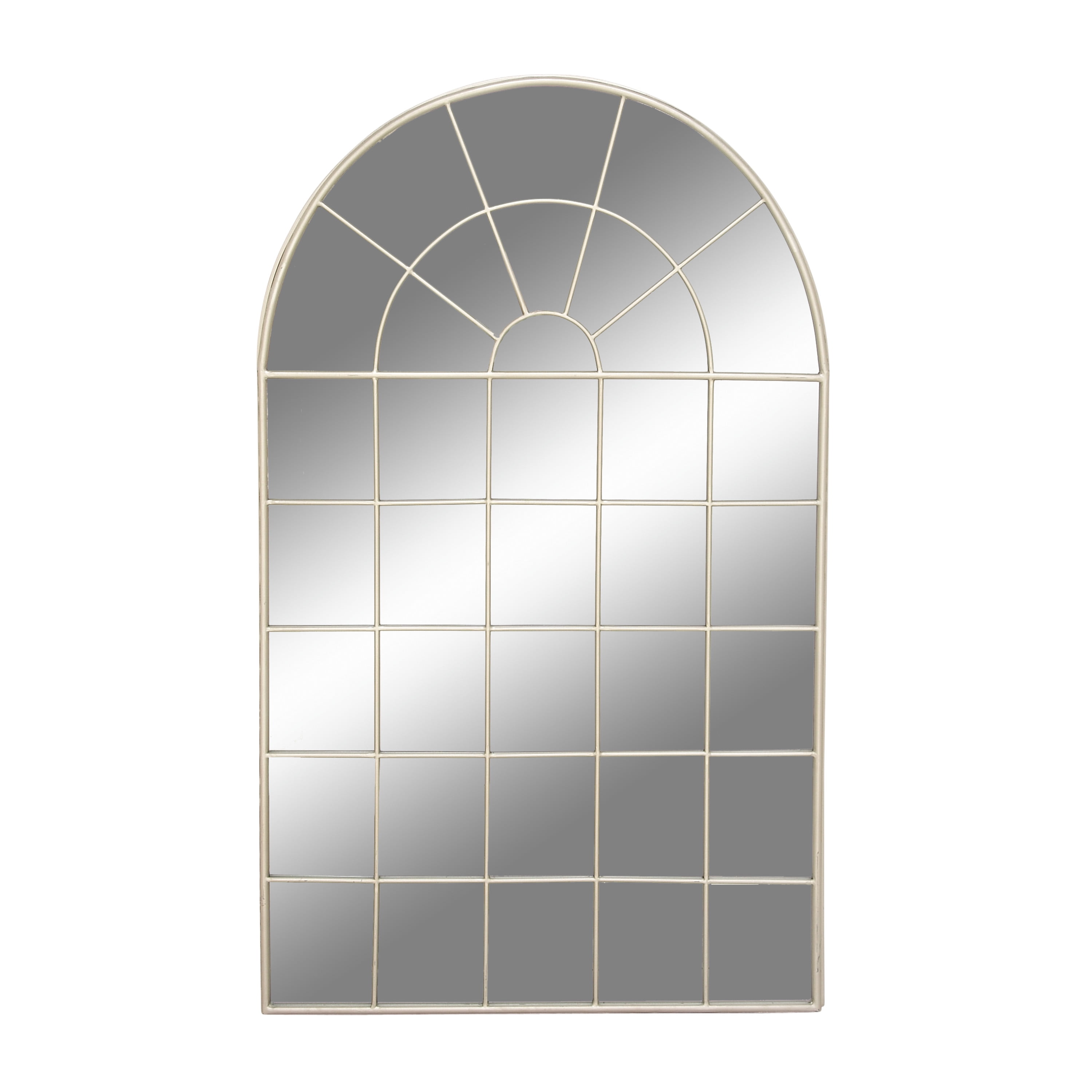 CosmoLiving by Cosmopolitan 34" x 56" White Window Pane Wall Mirror