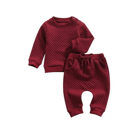 

Gupgi Newborn Baby Boy Girl Pullover Sweatshirt Tops Long Pant Trouser
