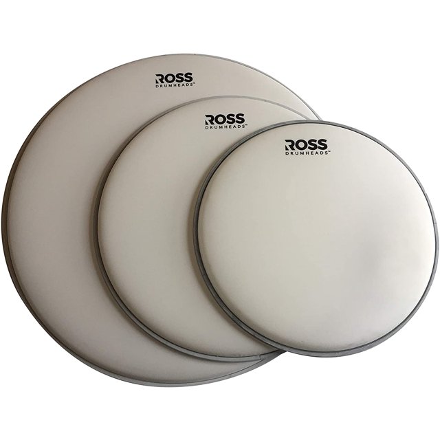 Tom Pack Batteries Enduites - ROSS Percussion (10 Pouces, 12 Pouces, 16 Pouces)