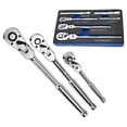 Bosisa 6Pc 1/4 3/8 1/2Inch Flex Head Ratchet Wrench Drive Swivel