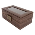 thumbnail image 3 of Caja de reloj Jadeshay con 3 ranuras Madera cuero artificial, 3 of 8
