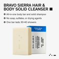 thumbnail image 2 of Jabón en barra Bravo Sierra para cuerpo y cabello para hombre, paquete de 2 unidades, 200 ml, 2 of 6