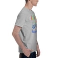 thumbnail image 3 of Autisme - Rouge au Lieu de l'Infini - T-Shirt Basique à Manches Courtes pour Hommes Gris TTG, 3 of 5