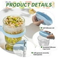 thumbnail image 5 of Food Storage Containers with Spoons Reusable Cereal Cups Leak Proof Breakfast Bowls Refrigerator Safe Grain and Oatmeal Jars Portable Snack Containers Bottles, 5 of 9