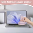 thumbnail image 2 of Mini Desk Vacuum, Tabletop Vacuum, Cordless Rechargeable Handheld Machine Cleaning Brush Portable for PC Computer Keyboard Interior, 2 of 8