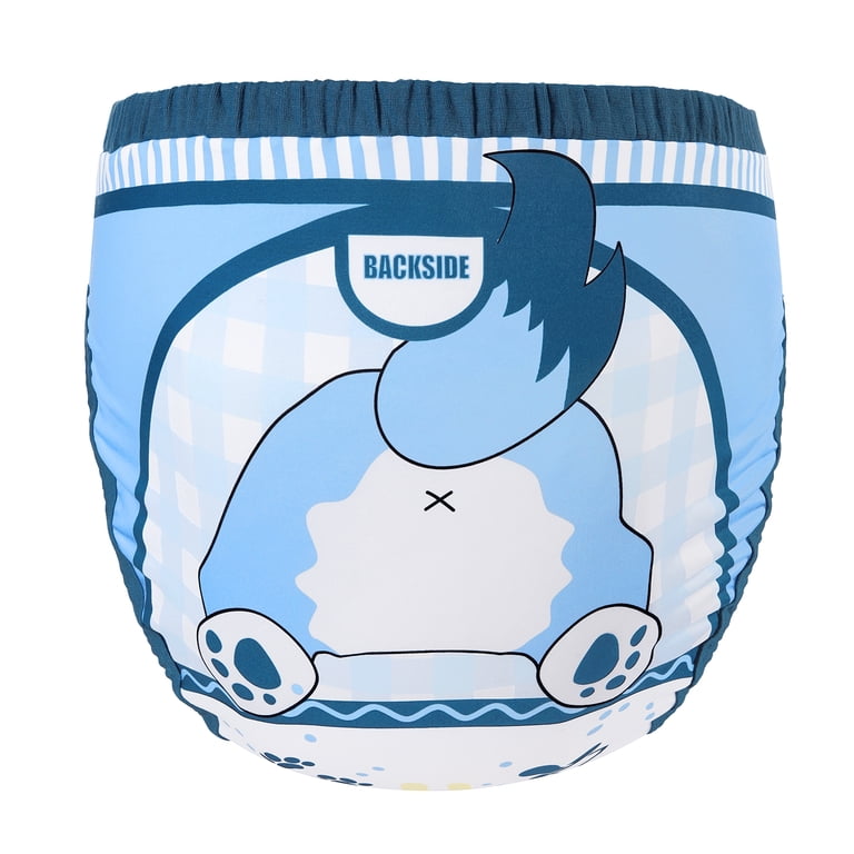 Pantaloni Da Allenamento Riutilizzabili LittleForBig - Seta Morbida, Stampa Astro Neonati, Taglia M Blu, Lavabili