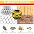 thumbnail image 6 of 10x10 In Beware of Dog Sign Aluminum Yard Sign with 28" Stake and Accessories, Protected by Video Surveillance, Not Responsible for Injury Or Death Metal Sign for Home Yard Farm Garden and Wall Decor, 6 of 7