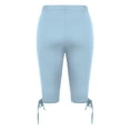 thumbnail image 5 of Bovemsi Yoga Pants For Women Solid Color Lace Up Bow High Waisted Lightweight And Comfortable Soft Casual Pajama Leggings Capri Leggings,XXL, 5 of 5
