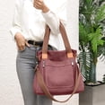 thumbnail image 3 of Sunshinejing Women's Canvas Tote Bag Work Shoulder Crossbody Bags Vintage Multi-pocket Handbags, 3 of 14
