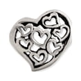 thumbnail image 2 of FB Jewels Sterling Silver Reflections Cutout Hearts Bead, 2 of 3