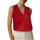 thumbnail image 1 of Top sin mangas con cuello en V para el verano: ropa informal/para actividades al aire libre, poliéster, fácil de cuidar, combina con vaqueros, tallas S-XL, 1 of 4