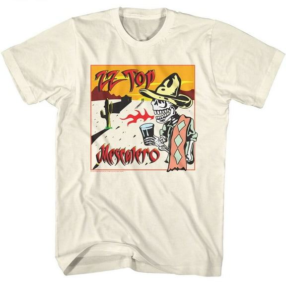 ZZ Top Mescalero Album Art Natural Adult T-Shirt