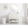 thumbnail image 6 of Elegant Decor Sinclaire 36" Aluminum Alloy & MDF Single Bathroom Vanity in White, 6 of 8