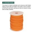 thumbnail image 3 of Uxcell 1/2" Double Fold Bias Tape Polyester Continuous Bulk Bias Tape for Sewing Seaming Orange 55 Yards, 3 of 7