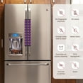 thumbnail image 2 of Refrigerator Door Handle Covers Set of 2, cool bats castle purple starry sky Adjustable Non Slip Fridge Handle Covers, Appliance Handle Covers for Dishwasher Cuteness Oven Kitchen Decor, 2 of 6