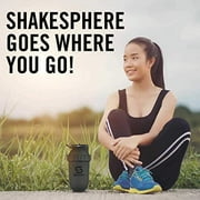 ShakeSphere Tumbler Protein Shaker Bottle with Side Window 24oz, Rose Gold