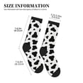 thumbnail image 3 of Men's Cow Spots Print Novelty Athletic Socks Women's Digital Printing Funky Patterned Crew Socks, 3 of 7
