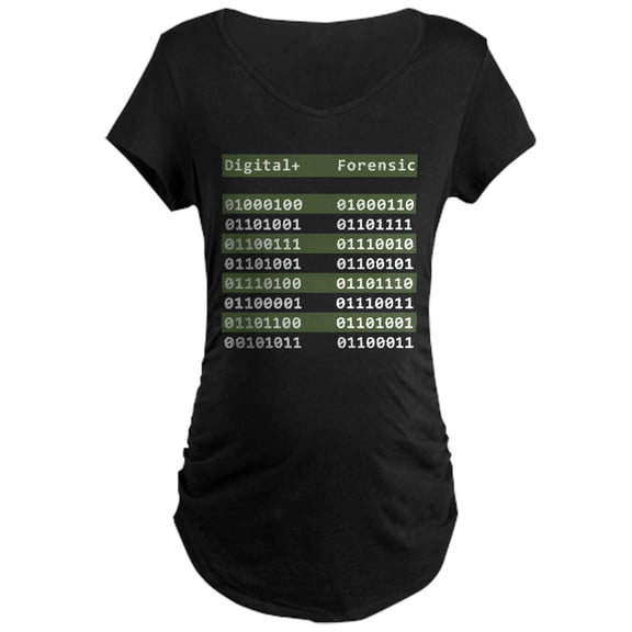 CafePress - Digital Forensic Maternity Dark T Shirt - Maternity Dark T-Shirt