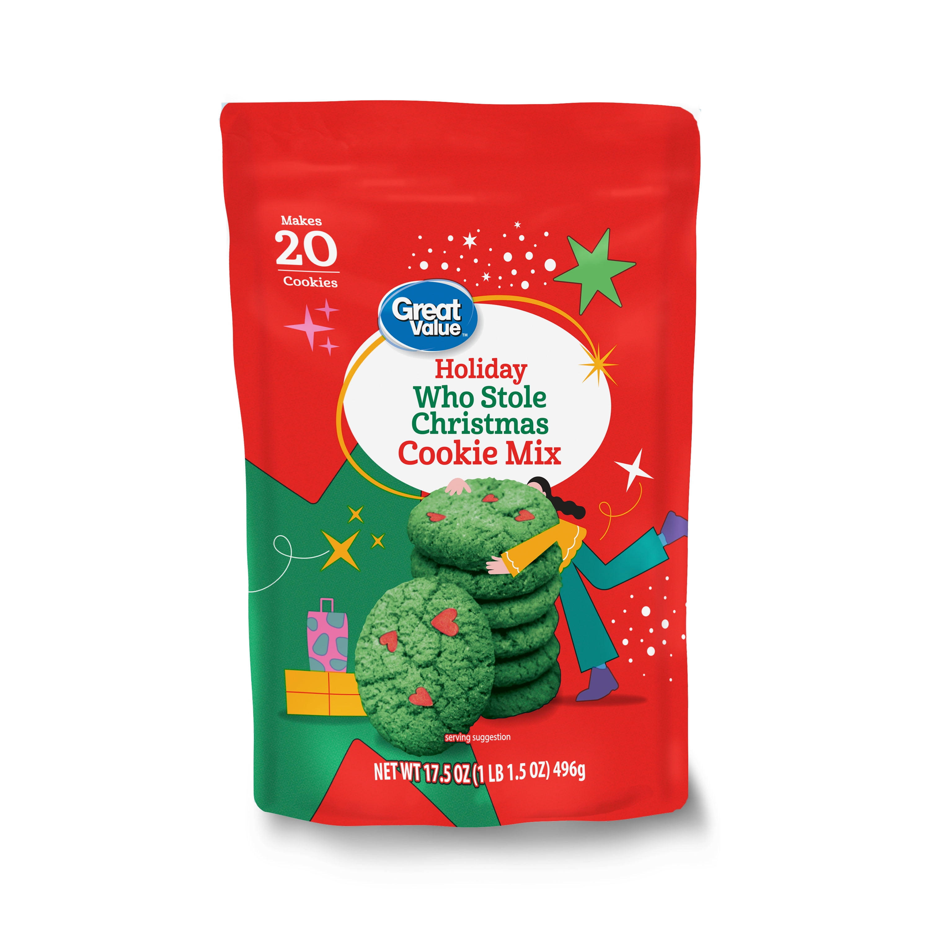 Great Value Holiday Who Stole Christmas Cookie Mix, 17.5 oz