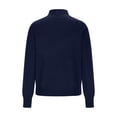 thumbnail image 6 of FRSASU Women's Sweaters Lightweight Fall Winter Casual Long Sleeve Crewneck Button up Coats Navy, 6 of 8