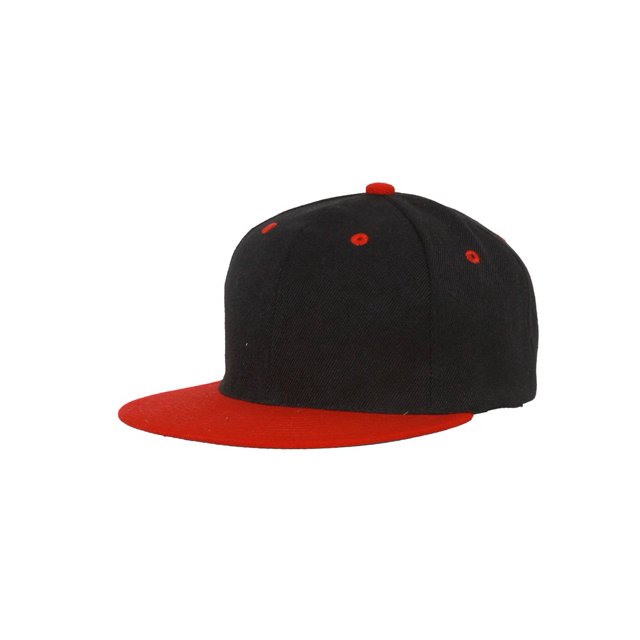 CTH Vintage Snapback Cap Hat 2 Tone, Black Red