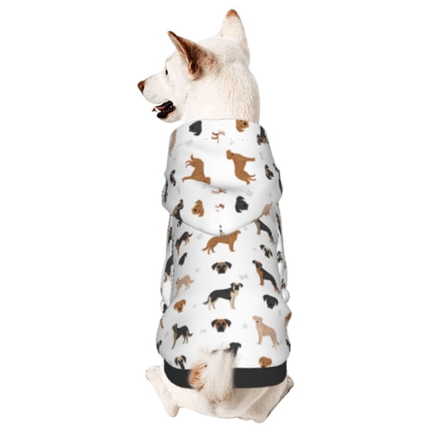 Balery Labrador Retriever Dog Sudadera con Capucha para Perros Pequeños – Ropa para Mascotas, Disfraz para Perros y Gatos, Ideal para Fiestas y Cosplay-X-Large