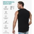 thumbnail image 2 of Merino.tech Mens Tank Top - Merino Wool Tank, Black - L, 2 of 8