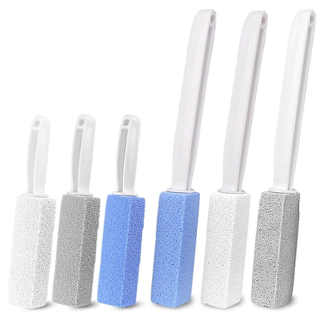 pitrice Pierre Ponce Toilettes Brosse avec Poignée pour la Rouille Grill Pieds Soins Piscine Blanche 20.5cm