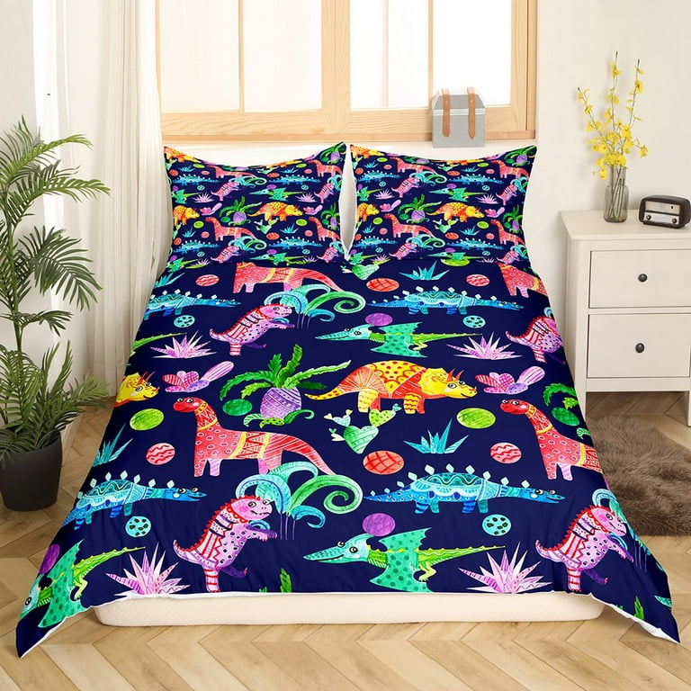 Pink dinosaur duvet cover 2025