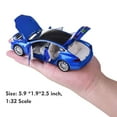 thumbnail image 4 of CHUNYAN Toy Car Model S Alloy Model Cars Pull Back Vehicles 1/32 Scale Car Toys for Toddlers Kids (Blue), 4 of 6